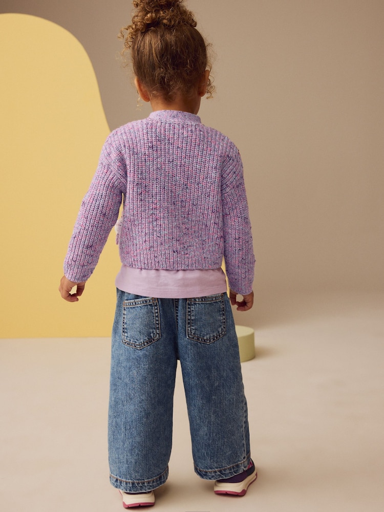 Purple Cat Pocket Cardigan (3mths-7yrs) - Image 2 of 8
