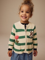 Bež - Crochet Zip pletena jopa (3m-7let) - Slika 1 iz 8