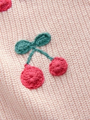 Pink Cherry V-Neck 100% Cotton Cardigan (3mths-7yrs) - Image 6 of 7