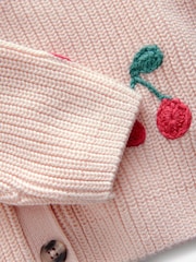 Pink Cherry V-Neck 100% Cotton Cardigan (3mths-7yrs) - Image 7 of 7