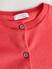 Red Pleated Sleeve Cardigan (3mths-10yrs) - Image 6 of 8