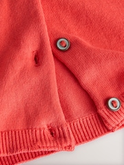 Red Pleated Sleeve Cardigan (3mths-10yrs) - Image 8 of 8