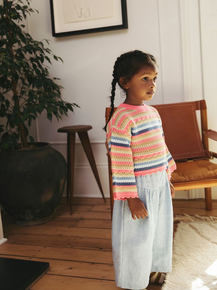 Multi Stitch Jumper and Trouser Set (3mths-7yrs) - Image 1 of 8