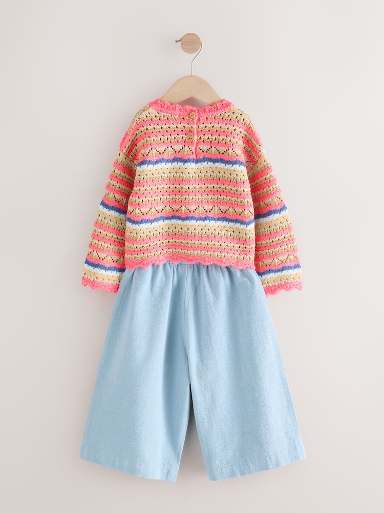 Multi - Ensemble pull et pantalon à coutures (3mois7ans) - Image 5 of 8