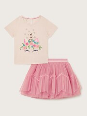 Monsoon Unicorn Head Top och Kjolar Set - Bild 1 av 1