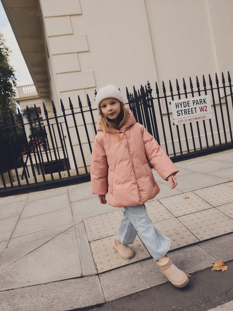 Pink Rust Shower Resistant Padded Coat (3-16yrs) - Image 2 of 10
