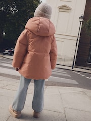 Pink Rust Shower Resistant Padded Coat (3-16yrs) - Image 4 of 10