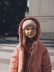Pink Rust Shower Resistant Padded Coat (3-16yrs) - Image 5 of 10