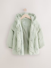 Sage Green Shower Resistant Padded Coat (3-16yrs) - Image 6 of 9