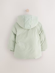 Sage Green Shower Resistant Padded Coat (3-16yrs) - Image 7 of 9