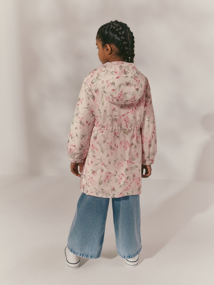 وردي طباعة زهور - Shower Resistant Cagoule Jacket (3-16yrs) - صورة 2 من 10