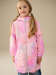 وردي طباعة شكل رخام - Shower Resistant Cagoule Jacket (3-16yrs) - صورة 4 من 11