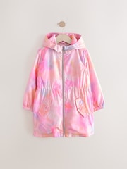 وردي طباعة شكل رخام - Shower Resistant Cagoule Jacket (3-16yrs) - صورة 6 من 11