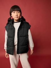 Black Oversize Gilet (3-16yrs) - Image 1 of 11