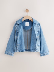 دنيم أزرق متوسط - 100% Cotton Trench Jacket (3-16yrs) - صورة 6 من 8