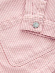 Rosa Stripete - Denim Shacket (3-16år) - Bilde 8 av 9