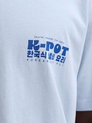 JACK & JONES Blue Back Graphic K-Pot T-Shirt - Image 4 of 7