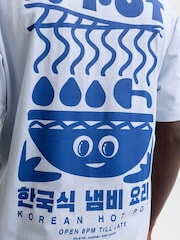 JACK & JONES Blue Back Graphic K-Pot T-Shirt - Image 5 of 7