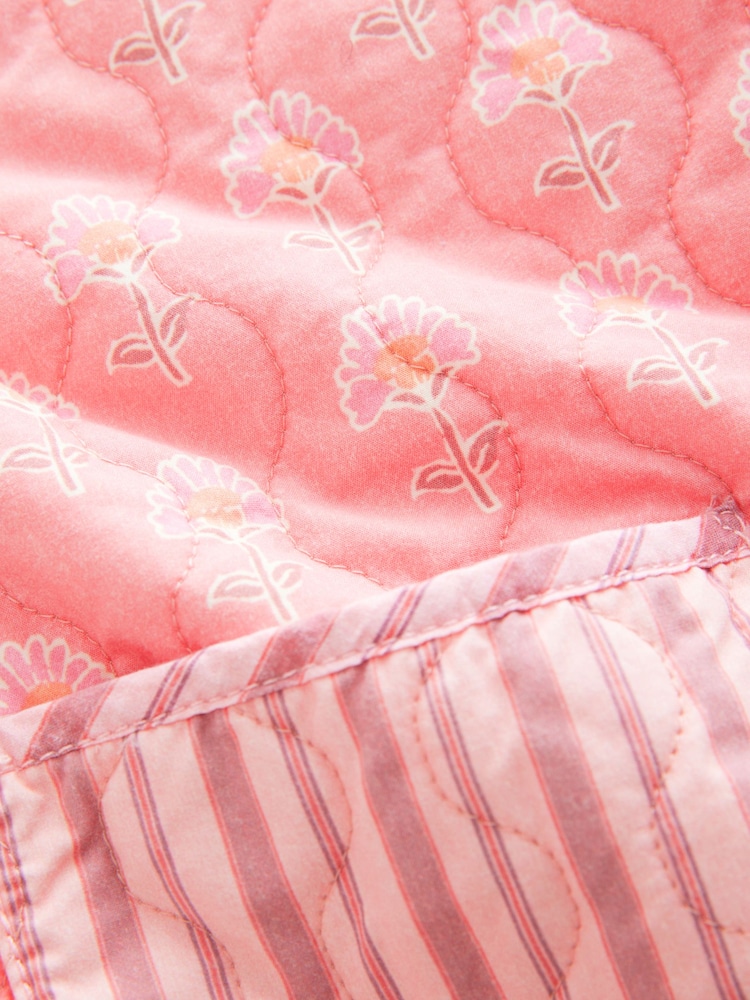 Pink Mixed Print Quilted Jacket (3-16yrs) - Image 10 of 10 Pink Mixed Print Quilted Jacket (3-16yrs) - Image 10 of 10