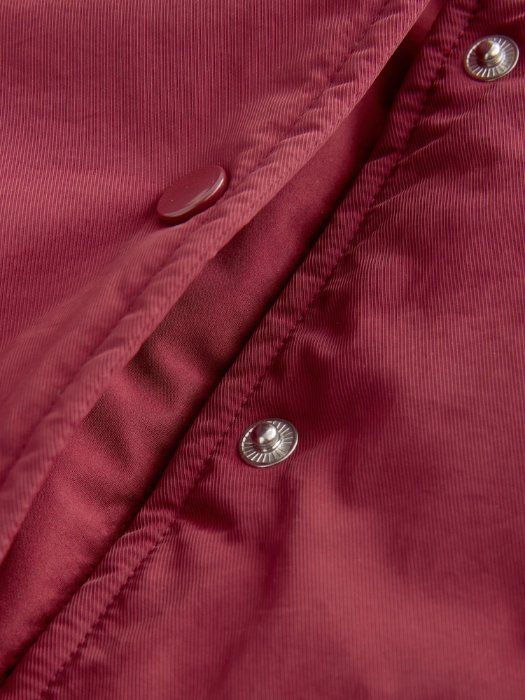 Burg/White Shower Resistant Varsity Bomber Jacket (3-16yrs) - Image 15 of 16