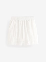 White Broderie Holiday Shorts - Image 6 of 8