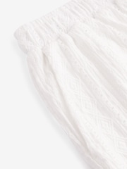 White Broderie Holiday Shorts - Image 8 of 8