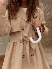 Stone Shower Resistant Skirted Trench Coat (3-16yrs) - Image 4 of 9