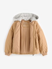 Stone Natural Shower Resistant Quilted Bomber Jacket (3-16yrs) - Image 7 of 11