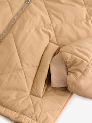 Stone Natural Shower Resistant Quilted Bomber Jacket (3-16yrs) - Image 9 of 11