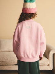 Pink/Green Slogan Sweatshirt (3-16yrs) - Image 2 of 8