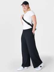 Sweaty Betty Black Modal Wide Leg Trousers - Image 2 of 6