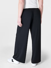 Sweaty Betty Black Modal Wide Leg Trousers - Image 4 of 6