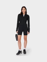 Sweaty Betty Black Black All Day Active Zip Up Sweatshirt - Image 3 of 8