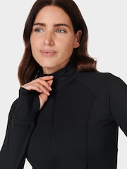 Sweaty Betty Black Black All Day Active Zip Up Sweatshirt - Image 5 of 8