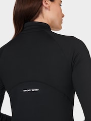 Sweaty Betty Black Black All Day Active Zip Up Sweatshirt - Image 6 of 8