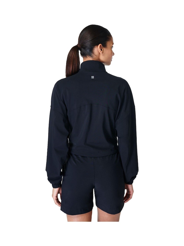 Sweaty Betty Black Explorer Half Zip Midlayer Top - Image 2 of 6