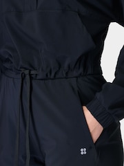 Sweaty Betty Black Explorer Half Zip Midlayer Top - Image 5 of 6
