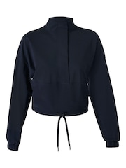 Sweaty Betty Black Explorer Half Zip Midlayer Top - Image 6 of 6