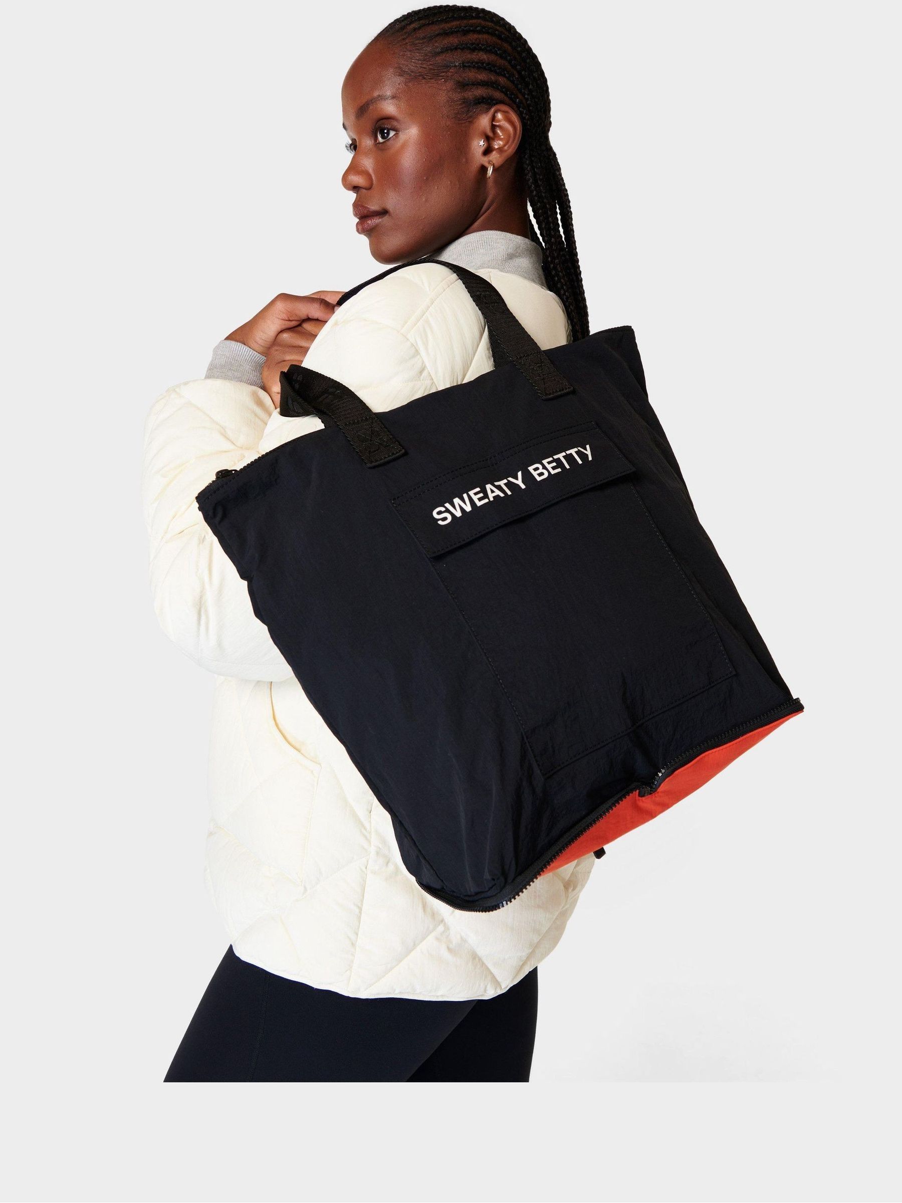 Buy Sweaty Betty Black Essentials Packable Tote Bag from the Next