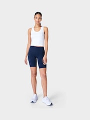 Sweaty Betty White Athlete Crop Seamless Workout Tank Top - Image 3 of 6