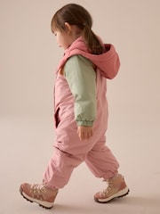 Pink Waterproof Colour Block Snowsuit (3mths-7yrs) - Image 2 of 10