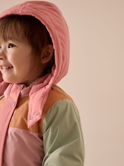 Pink Waterproof Colour Block Snowsuit (3mths-7yrs) - Image 4 of 10