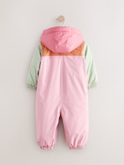 Pink Waterproof Colour Block Snowsuit (3mths-7yrs) - Image 7 of 10