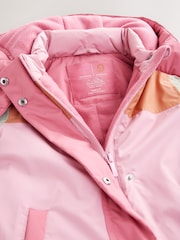 Pink Waterproof Colour Block Snowsuit (3mths-7yrs) - Image 8 of 10