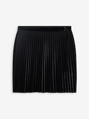 Black Velvet Mini Kilt Skirt - Image 5 of 8