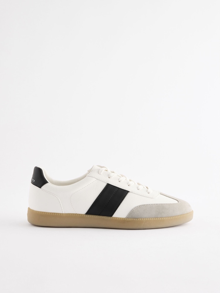 White T-Bar Low Trainers - Image 2 of 6