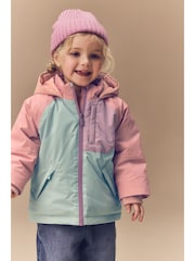 Multi Waterproof Colourblock Coat (9mths-7yrs) - Image 1 of 15