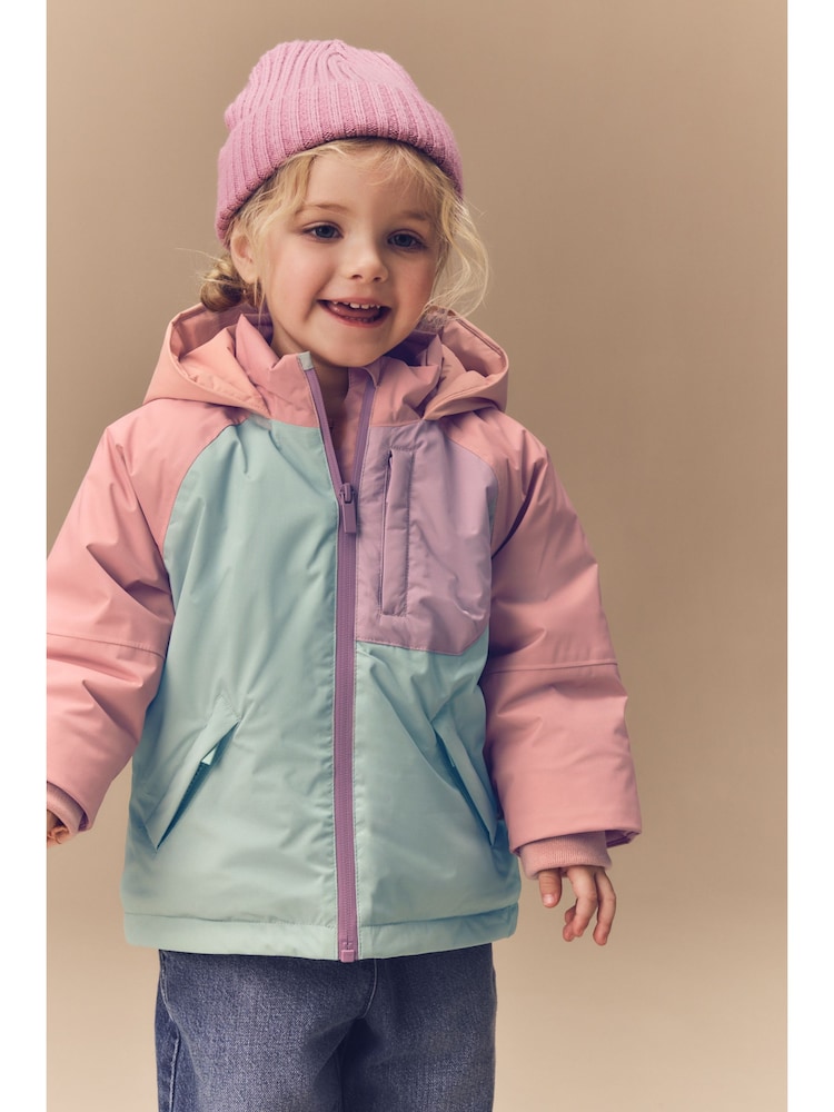 Multi Waterproof Colourblock Coat (9mths-7yrs) - Image 1 of 15