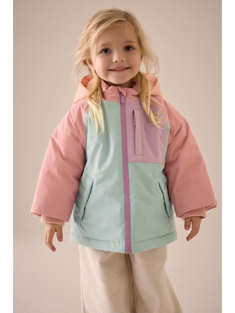 Multi Waterproof Colourblock Coat (9mths-7yrs) - Image 3 of 15