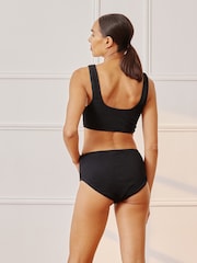 Albaray Rib Bikini Black Joggers - Image 2 of 4